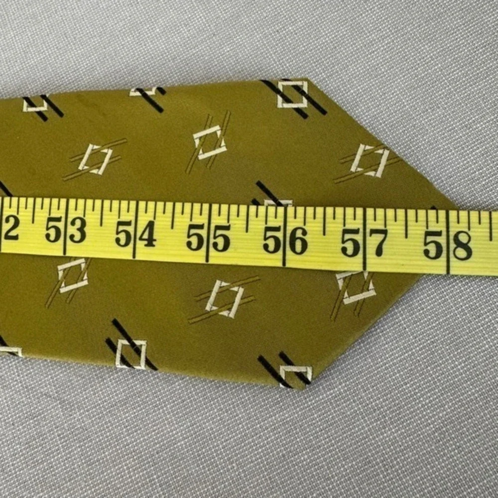 Ermenegildo Zegna Green‎ Geometric Silk Tie
